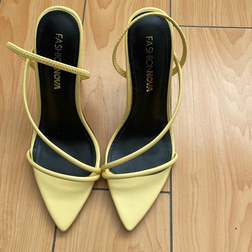 Fashion Nova yellow heels